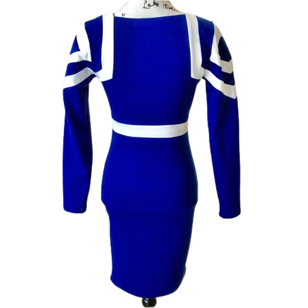 Square Neck Colorblock Dress - Picture 4 of 8